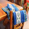 Inca Aztec Throw, Queen, King Blanket | Southwest Indian Navajo Boho Style | Native Cover for Camping, Bedding, Couch, Vanlife | Faux Alpaca, Lightweight, Hypoallergenic (Kocha Blue, Queen) view 4