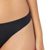Amazon Essentials Women's Seamless Breathable Underwear for Women Thong, Bonded Stretch, Pack of 4, Black, X-Small view 3
