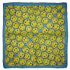 MWS 22"x22" Blue With Emojis 100% Cotton Bandanna view 1
