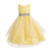 ekidsbridal Wedding Asymmetric Ruffles Satin Organza Flower Girl Dress Sequin 012s 4 view 1