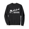 Santa Take Off Funny Pilot Airplane Christmas Sweatshirt view 1