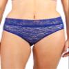 Ahh by Rhonda Shear Women's Lace Brief, Navy, Medium view 1