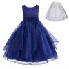 ekidsbridal Wedding Ruffles Organza Flower Girl Dress Sequin Toddler Pageant Free Petticoat 012s view 1