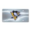 FANMATS 24537 Pittsburgh Penguins Stainless Steel Front License Plate with Large 3D Molded Team Metal Emblem 6"x12" view 1