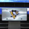 FANMATS 24537 Pittsburgh Penguins Stainless Steel Front License Plate with Large 3D Molded Team Metal Emblem 6"x12" view 2