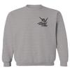 0115. Skeleton Shaka Good Vibes Graphic Vintage Surf Bones Hand Men's Crewneck Sweatshirt (Light Gray Small) view 1
