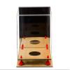 Better Display Cases Basketball Holder Clear Full Size Acrylic Display Case with Red Risers ,Mirror case,Wood Two Tiered Base 11" L x 11" W x 11" H (A001-RR) view 4