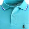 BCPOLO Polo Shirt Long Sleeves Athletic Fit Golf Solid Quick Dry Polo T-Shirt Sky-Blue-XL view 2