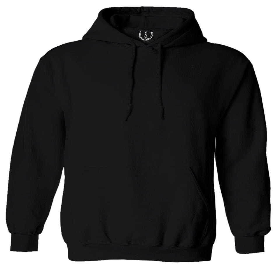 0115. Skeleton Shaka Good Vibes Graphic Vintage Surf Bones Hand Sweatshirt Pullover Hoodie (Black, Large)