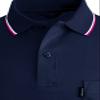 BCPOLO Polo Shirt Long Sleeves Athletic Fit Golf Solid Quick Dry Polo T-Shirt Navy-S view 2