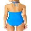 Anne Cole RIC-Rac Keyhole Shirred Tankini Top Blue view 3