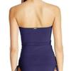 Anne Cole Womens Twist Front Bandeau Swim Top Separates Navy S view 2