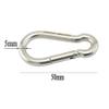 2 x Stainless Steel 316 Spring Hook Carabiner Scuba Diving Snap Gear Hook (5x50mm) view 2