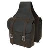 HILASON Soft Leather Horse Saddle Bag Rustic Brown | Equestrian Western Adjustable Closure view 1