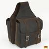 HILASON Soft Leather Horse Saddle Bag Rustic Brown | Equestrian Western Adjustable Closure view 3
