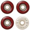 Spitfire Wheels Formula Four Classic Swirl White w/Red Skateboard Wheels - 60mm 99a (Set of 4) view 1
