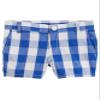 Carter's Girls' Gingham Poplin Shorts, Blue, 2T view 1