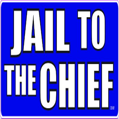 Gear Tatz - Jail to The Chief, Anti-Trump - Bumper Sticker - 3 x 10 inch - Professionally Made in USA - Vinyl Decal