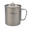 Timberbrother 750ml Titanium Outdoor Camping Mug with Lid (Without Handle) view 1