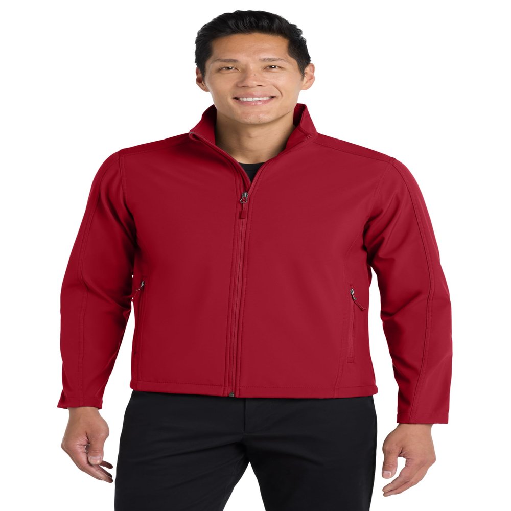 Port Authority Core Soft Shell Jacket, S, Rich Red