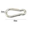2 x Stainless Steel 316 Spring Hook Carabiner Scuba Diving Snap Gear Hook (6x60mm & 8x80mm) view 2