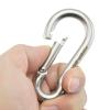 2 x Stainless Steel 316 Spring Hook Carabiner Scuba Diving Snap Gear Hook (6x60mm & 8x80mm) view 4