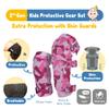 Soft-Style Kids Knee and Elbow Pads with Bike Gloves, Flexible Impact-Resistant Gear for Ages 2-11, Designed for Balance Bikes, Roller-Skating, and Skateboarding ((2nd Gen) Pink Camo, Medium) view 3