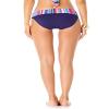 Anne Cole Women's Standard Fold Over Mid-Rise Bikini Bottom Swimsuit, Retro Braided Stripe, X-Small view 3