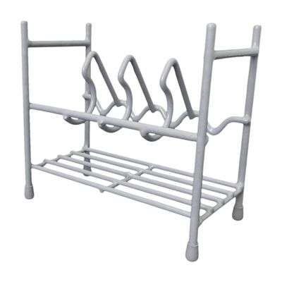 HYSKORE #30073 4-Gun Stacking Pistol Rack, Heavy-Duty Steel Handgun Organizer with Soft PVC Protection, Secure Storage for Pistols & Revolvers, Stackable, Space-Saving Gun Safe & Bench Rack