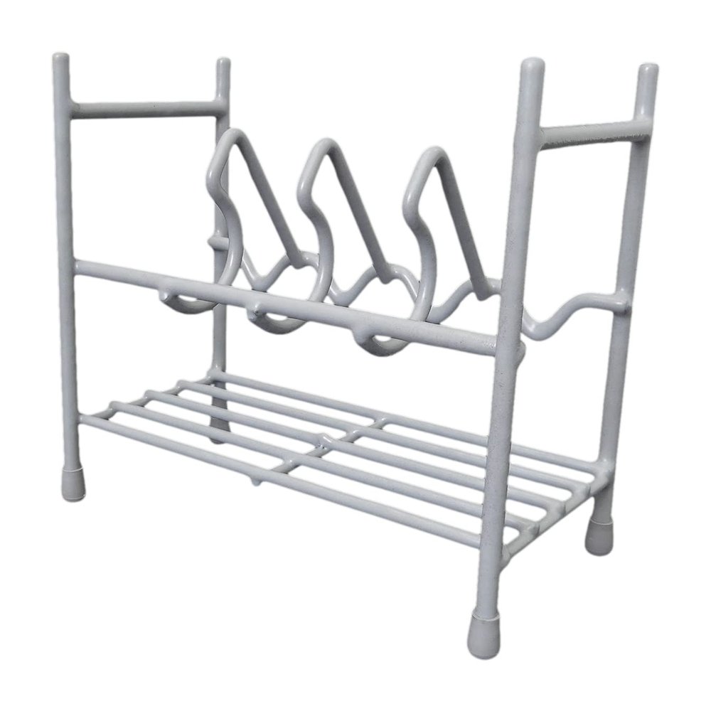 HYSKORE #30073 4-Gun Stacking Pistol Rack, Heavy-Duty Steel Handgun Organizer with Soft PVC Protection, Secure Storage for Pistols & Revolvers, Stackable, Space-Saving Gun Safe & Bench Rack