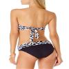 Anne Cole Women's Standard Fold Over Mid-Rise Bikini Bottom Swimsuit, Itsy Bitsy Ditsy Black/White Floral, X-Small view 1