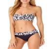 Anne Cole Women's Standard Fold Over Mid-Rise Bikini Bottom Swimsuit, Itsy Bitsy Ditsy Black/White Floral, X-Small view 2
