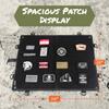 14er Tactical Patch Display Board | Patch Panel Board for Patches, Collection Patch Holder | Patch Wall Display Hook and Loop Panel | Morale Patch Board, Military Patch Display (Black) view 3