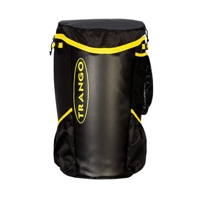 TRANGO Crag Pack 2.0-45L Climbing Backpack with Rope Bag Compartment, Mini Tarp, Shoe Pouch, Rock Climbing & Bouldering, Black/Yellow