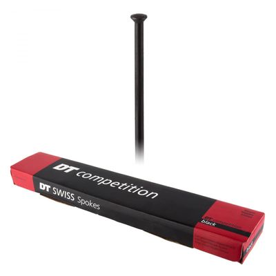 DT Swiss Competition Straight Pull Spokes 14/15 g = 2/1.8 mm Box 100, Black 294 mm