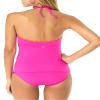 Anne Cole RIC-Rac Keyhole Shirred Tankini Top Pink view 3