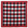 MWS Wholesale Lot 3 Red/Black/White Plaid Checkered 100% Cotton 22"x22" Bandanna view 1