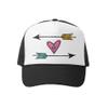 Grom Squad Kids Trucker Hat - Mesh Adjustable Baseball Cap for Boys & Girls - Baby, Infant, Toddler, School-Age Sizes 2-5 Years, Arrows, Black & White view 1