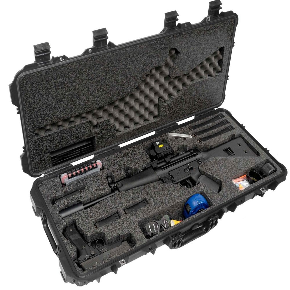 Case Club Case fits HK MP5 or Clones in Pre-Cut Waterproof Case with Accessory Box and Silica Gel to Help Prevent Gun Rust (Gen 2)