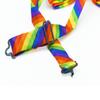List A Pre-Tied Adjustable BOWTIE Selections for Men Women juniors to All Occasions Events Costumes (Rainbow Diagonals) view 2