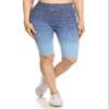 YELETE Women's Athletic Space Dye Ombre Leggings (Denim, Small) view 2