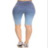 YELETE Women's Athletic Space Dye Ombre Leggings (Denim, Small) view 3