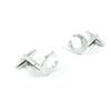 1 Pair Cufflinks Cuff Links Classic Fashion Jewelry Party Gift Wedding 145455 Shinning Silver Letter C view 1
