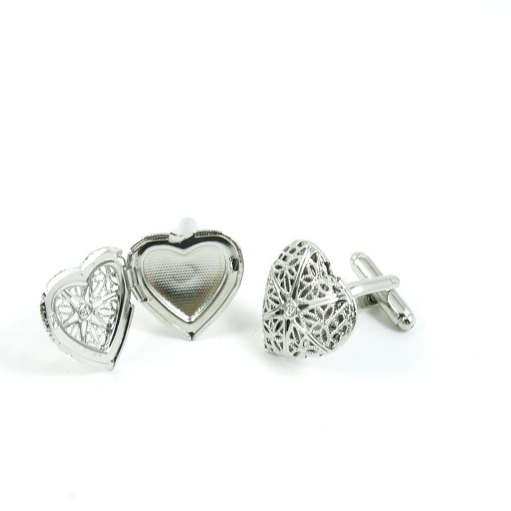 1 Pair Cufflinks Cuff Links Classic Fashion Jewelry Party Gift Wedding 749552 Hollow Heart