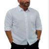 short fin Long Sleeve Shirt (White, Size X Large, L8061) view 1