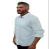 short fin Long Sleeve Shirt (White, Size X Large, L8061) view 2