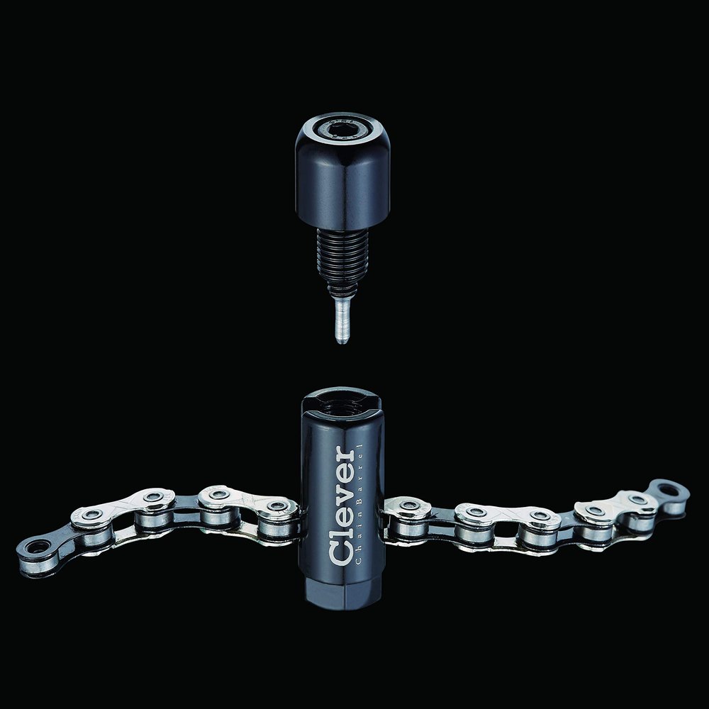 Clever Standard Chain Barrel AL with Valve Core Remover Handle, Portable Mini Chain Tool