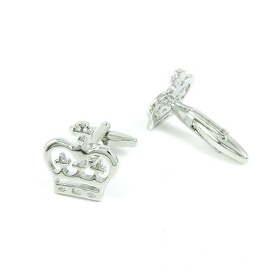 1 Pair Cufflinks Cuff Links Classic Fashion Jewelry Party Gift Wedding 890737 Shinning Silver Crown
