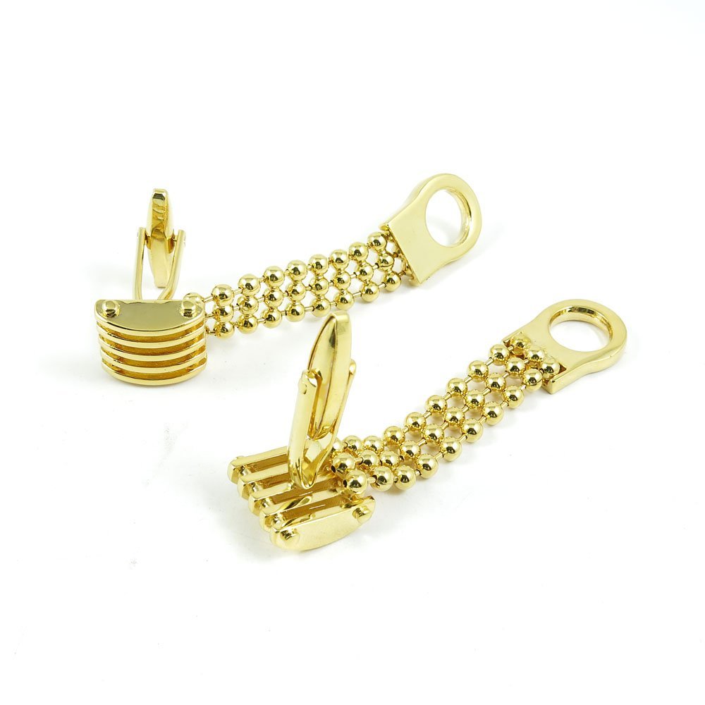 1 Pair Cufflinks Cuff Links Classic Fashion Jewelry Party Gift Wedding 691062 Golden Excavator