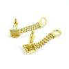 1 Pair Cufflinks Cuff Links Classic Fashion Jewelry Party Gift Wedding 691062 Golden Excavator view 1